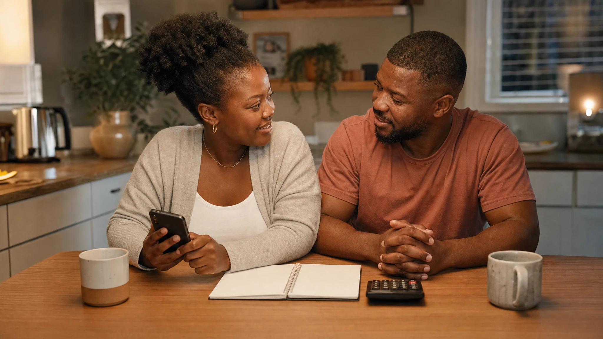 Wegovy price South Africa: couple working out their monthly medicine budget at home